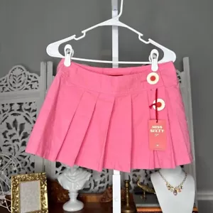 Miss Sixty Pink Pleated Mini Skirt Size Small - Picture 1 of 5