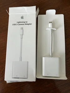 Adaptateur appareil photo Apple Lightning vers USB 3 A1619 d'origine - Neuf dans sa boîte d'origine - Photo 1/2