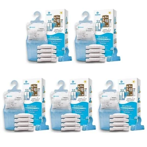 Moisture Absorber Hanging Bags Hanging Closet Dehumidifier Bags-Pack of 20 Pack - Picture 1 of 12