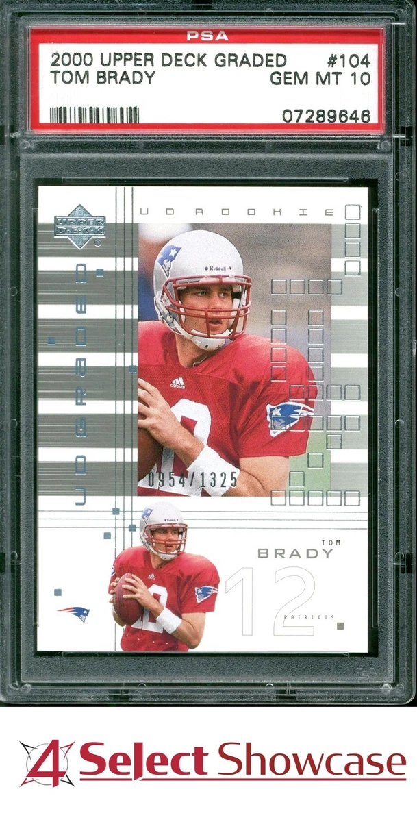 Tom Brady Football Grade 10 Rookie Sports Trading Cards