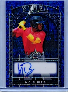 2024 Leaf Trinity Baseball SMB-1 Blue Steel Auto Miguel Bleis 5/5 Red Sox - Picture 1 of 2