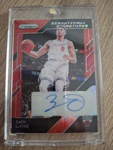 2018-19 Panini Prizm Zach LaVine Red Sensational Signatures Auto Chicago Bulls - Bild 1 von 2