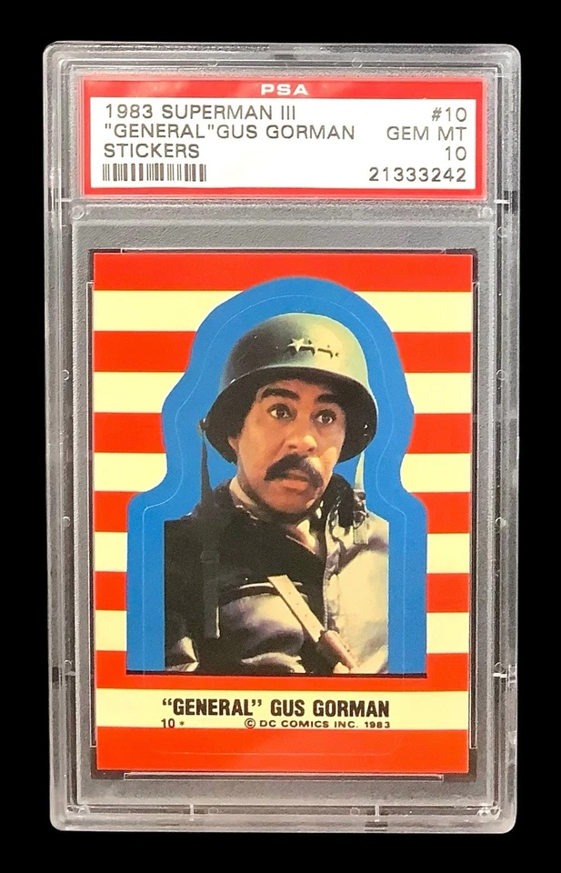 1983 topps superman #10 richard pryor rc; general gus gorman PSA 10  (POP 4) - Image 1 of 3