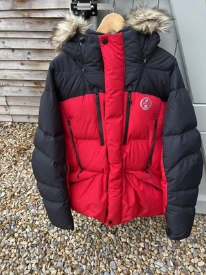 RLX Ralph Lauren Men XXL Red Black 650 fill Puffa Parka - rrp £395 Preloved - Image 1 of 4