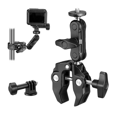 Camolo Cool Ballhead Arm Super Camera Clamp Mount Double Ball Adapter 360° Magic - Image 1 of 4