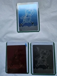 Do You Pooh? AIR POOH AIR JORDAN Variant METAL Cards Set of 3 Different, Red Neg - Picture 1 of 5