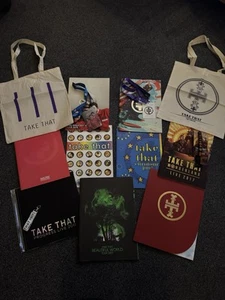 Take That - Set Of Rare Tour Programmes / Tote Bags And Lanyards! - Picture 1 of 15