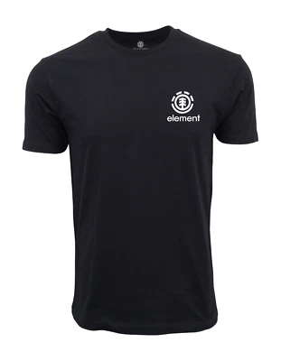 ELEMENT SKATE CO MENS POCKET AND BACK LOGO T SHIRT BLACK - Image 1 of 4