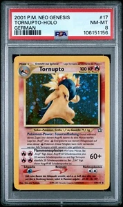 Pokemon 2001 Neo Genesis Tornupto #17 Holo German / Deutsch PSA 8 SWIRL - Bild 1 von 2