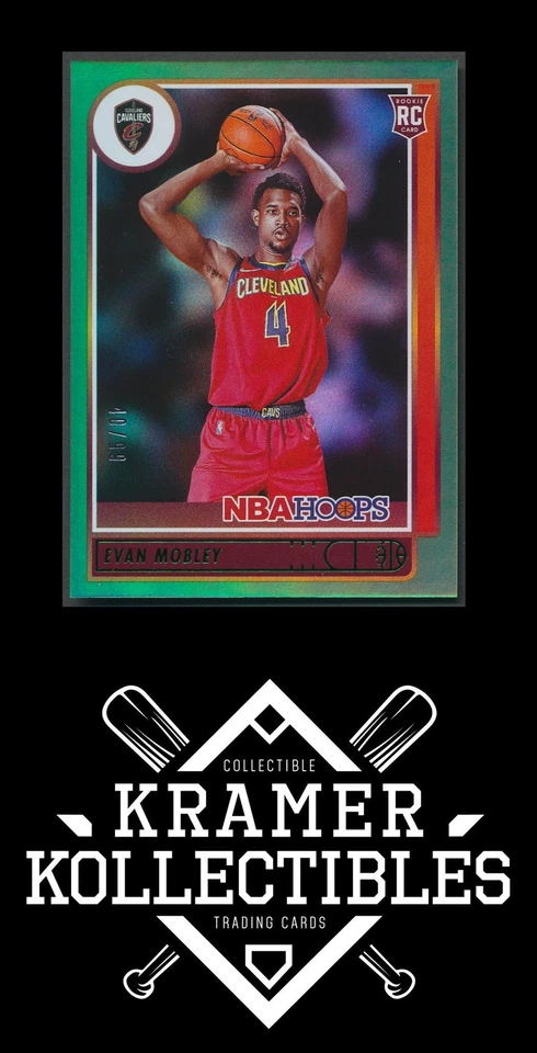 2021-22 Panini NBA Hoops #234 Evan Mobley Green /99 RC PSA 10 GEM MINT 8105 - Image 1 of 1