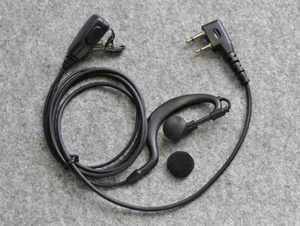 Auricolare auricolare PTT 2 pin a forma di G per radioamatore ICOM nuovo! - Foto 1 di 3
