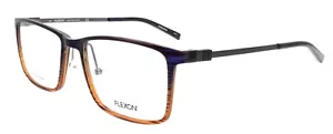 Gafas para hombre Flexon EP8009 418 azul marino ámbar degradado 56-18-145 templos de titanio - Imagen 1 de 3