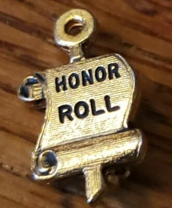 Ehrenrolle goldfarbene Metall Krawattennadel Anstecknadel E-52 - Bild 1 von 3