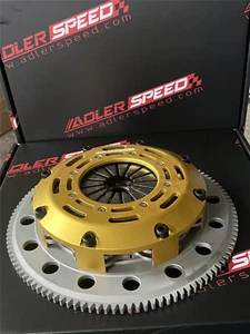 ADLERSPEED Racing Clutch Twin Disc Medium For Lancer Evo Evolution 4 5 6 7 8 9 - Picture 1 of 8