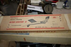 Vintage SIG 'WITCH DOCTOR X'   1/2 A Free Flight Kit balsa kit Jim Clem'