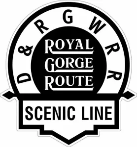 ROYAL GORGE ROUTE D&RGW TRAIN 15" HEAVY DUTY USA MADE METAL RR ADVERTISING SIGN - Picture 1 of 1
