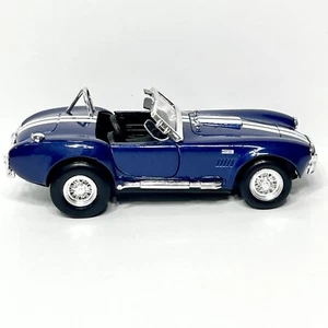 Kinsmart Model Toy Car Ford Cobra 427 S/C Convertible 1:24 Scale Blue & White - Picture 1 of 14