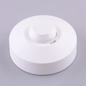 Microwave Radar Movement Motion Sensor Light Switch Ceiling Round - Picture 1 of 5