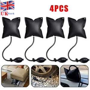 4x Air Wedge Pump Up Bag Inflatable Lifting Cushion for Door Window Leveling Kit - Picture 1 of 13