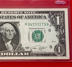 1974 $1 DOLLAR BILL ( ST LOUIS H ) UNCIRCULATED - Picture 1 of 3