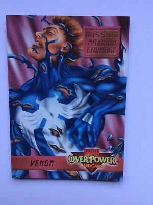 Venom Marvel 1995 Overpower CCG Mission Maximum Carnage Comic Card #2 of 7 - Image 1 of 2
