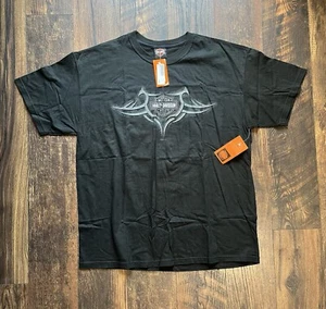Harley Davidson T Shirt Uomo XL Terre Haute IN Wabash Valley Nera 2005 Nuova con etichette NOS - Foto 1 di 8
