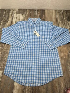 Chaps ralph lauren shirt S Blue plaid Long Sleeve button up. 😎 - Picture 1 of 12