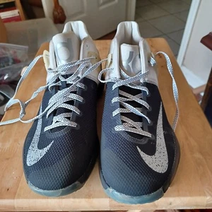 NIKE KD Trey 5 IV Premium Black/White/Metallic Silver SHOES 844589-010 Mens 8 - Picture 1 of 7
