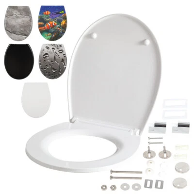 WC Sitz Klodeckel Toilettensitz WC-Brille Abnehmbar Toilettendeckel WC-Deckel - Bild 1 von 4