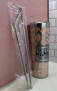 Custom Design Skinny Stainless Steel 20oz Tumbler - Silver - Picture 1 of 22