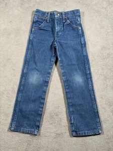 Wrangler Jeans Youth 7 Regular Blue Cowboy Cut 1013MWZ Adjustable Waist Work - Picture 1 of 10