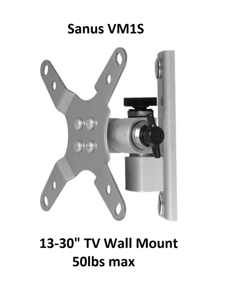 SANUS VM1S Full-Motion Wall Mount For 13" – 30" flat-panel TVs and monitors - Image 1 of 1