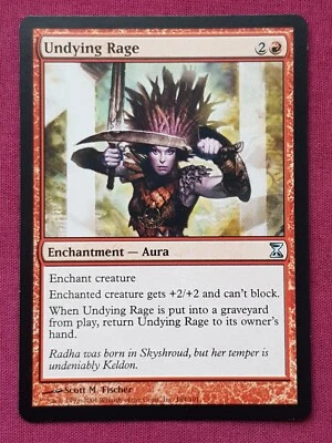 Magic The Gathering TIME SPIRAL UNDYING RAGE red card MTG - Image 1 of 2