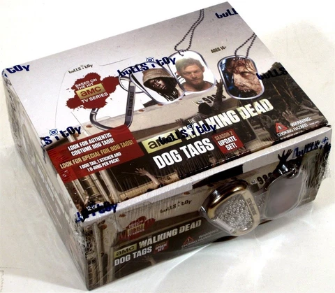 Bullsitoy WALKING DEAD Season 2 Update Dog Tags SEALED Box of 12! Costume tag! Cover