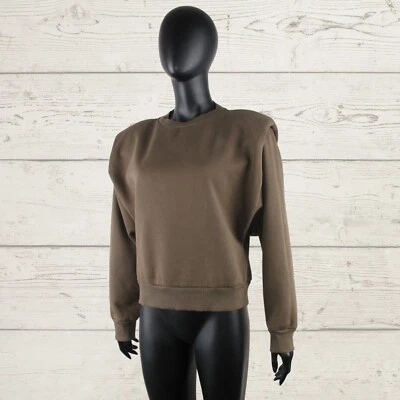 ROHE WANDA Women's Sweatershirt Khaki Green Jumper Designers Pullover sz 40 - Image 1 of 4