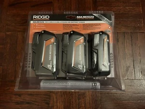 *3 Pack* Ridgid MAX Output Lithium Batteries, 2Ah/4Ah/4Ah (AC8400242) - Picture 1 of 2