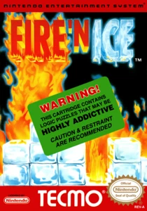 Fire n Ice NES Nintendo 4X6 Inch Magnet Video Game Fridge Magnet - Picture 1 of 1
