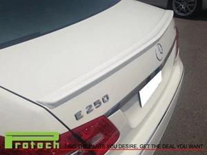 AMG Type Painted 650 White Trunk Lip Spoiler Fit W212 E200 E250 E300 E350 E500 - Picture 1 of 3