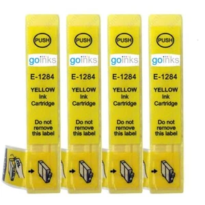 4 cartucce inchiostro giallo non OEM da sostituire T1284 (Fox) compatibili per stampanti - Foto 1 di 2