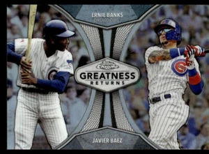 Topps Chrome Greatness Returns 2019 Javier Báez/Ernie Banks Chicago Cubs #14 - Imagen 1 de 2
