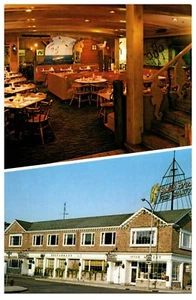SMITH BROS. "FISH SHANTY" RESTAURANT PORT WASHINGTON WISCONSIN POSTKARTE SEHR GUTER ZUSTAND A1 - Bild 1 von 2