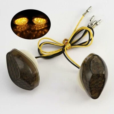 2x Luz LED de montaje empotrado de humo para Honda CBR 600 F4i 2001-2006 Foto 1 de 4