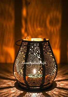 Increíble lámpara de vela marroquí, lámpara de pie de mesita de noche de mesa, lámparas de luz para decoración del hogar Foto 1 de 4