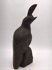 Handcarved Wooden Ironwood Quail Bird Figurine, vintage wood quail sculpture