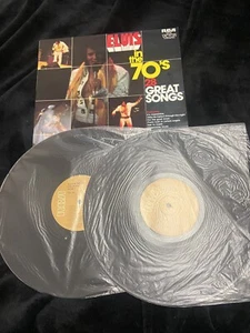 ELVIS In The 70’s 28 Great Songs Vintage Vinyl Double Lp Record 1975 Album - Picture 1 of 15