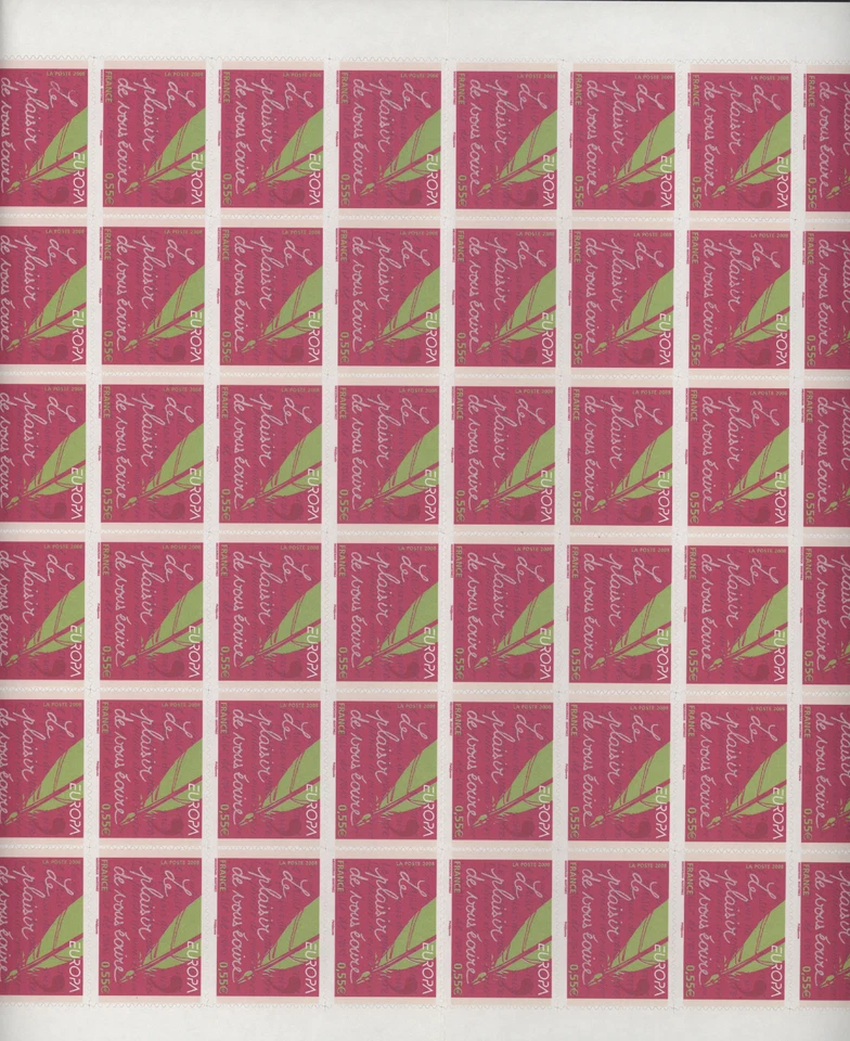 S42358 FRANCE 2008 MNH** EUROPA CEPT Feuille Complète - Pliée - Photo 1/1