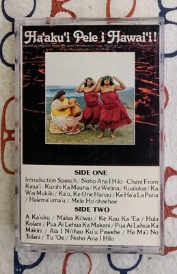 Edith Kanaka'ole Ha'aku'i Pele I Hawai'i! 1978 Hawaiian Cassette Album VG+/VG - Image 1 of 4