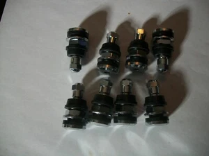 FMR CHROME BOLT-IN STEEL VALVE STEMS,8 PACK, # 605-8501,FITS 1/2" AND 5/8 " HOLE - Picture 1 of 2