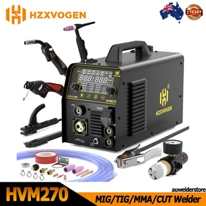 6 IN1 MIG Welder Gas/Gasless MIG/Cut/HF TIG/Spot Weld MMA Plasma Welding Machine - Picture 1 of 7