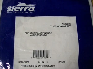 Evinrude Johnson Sierra Thermostat Kit 18-3673 V4 88hp 90hp 115hp Outboard Motor - Bild 1 von 2